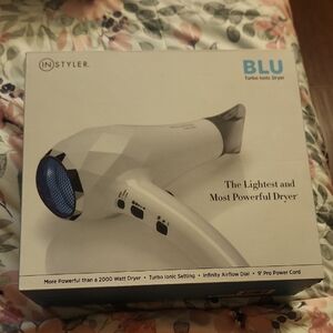 InStyler BLU Turbo Ionic Hair Dryer - White